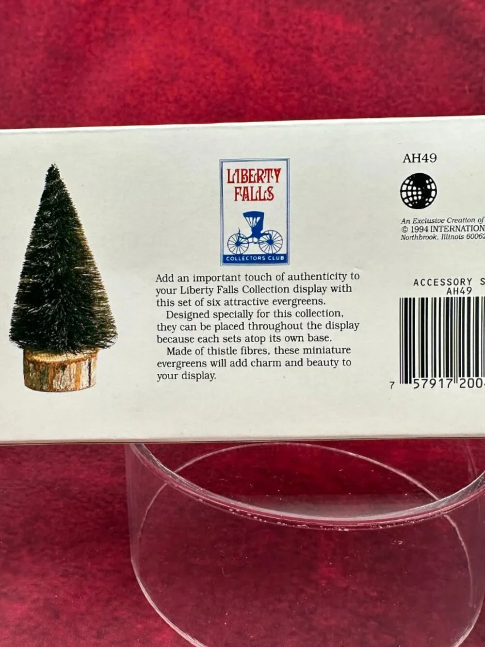 THE AMERICANA COLLECTION SIX MINIATURE TREES ACCESORY SET AH 49